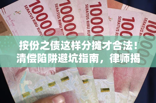 武汉按份之债这样分摊才合法！清偿陷阱避坑指南，律师揭秘关键条款