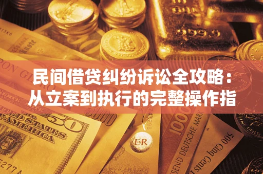 武汉民间借贷纠纷诉讼全攻略：从立案到执行的完整操作指南