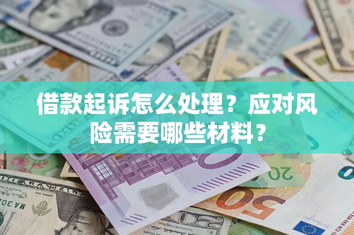 武汉借款起诉怎么处理？应对风险需要哪些材料？
