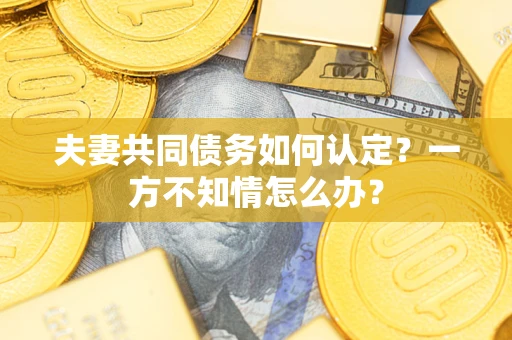 武汉夫妻共同债务如何认定？一方不知情怎么办？