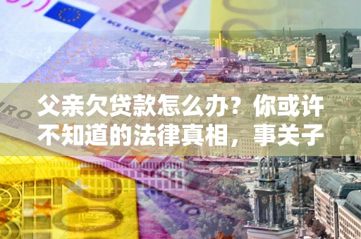 武汉父亲欠贷款怎么办？你或许不知道的法律真相，事关子女未来