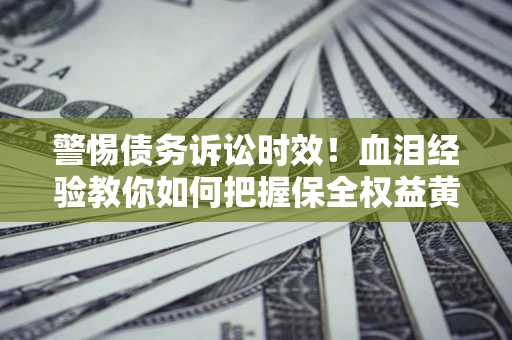武汉警惕债务诉讼时效！血泪经验教你如何把握保全权益黄金期