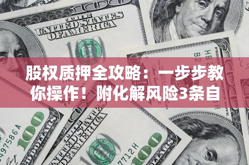 武汉股权质押全攻略：一步步教你操作！附化解风险3条自救法则