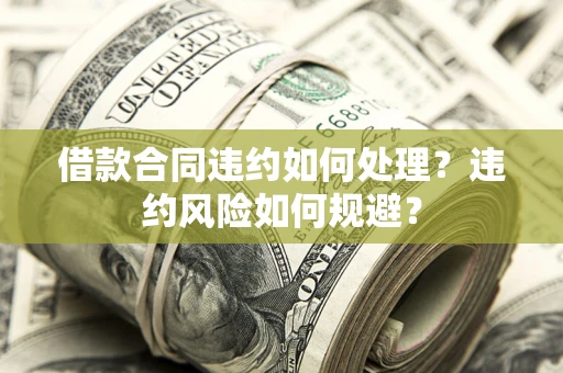 武汉借款合同违约如何处理？违约风险如何规避？