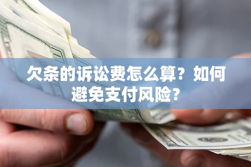 武汉欠条的诉讼费怎么算？如何避免支付风险？