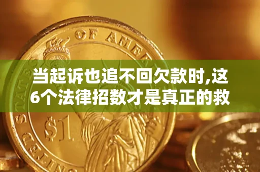 武汉当起诉也追不回欠款时,这6个法律招数才是真正的救命稻草